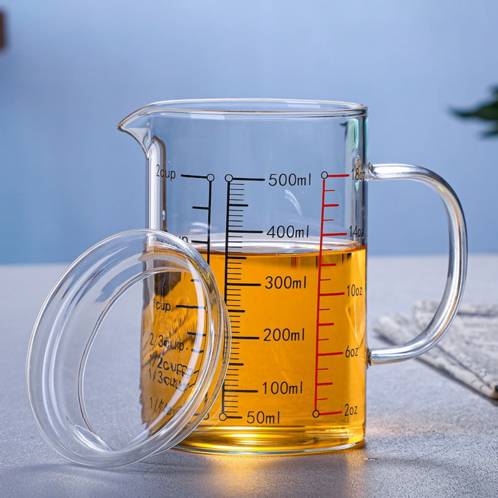 Glass Measuring Cup With Handle Glass Graduated Beaker High - Temu