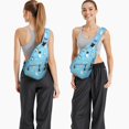 thumbnail image 6 of Cat and Nature Illustration Sling Backpack, Boho Watercolor Cat Crossbody Bag, Artistic Pet Pattern for Outdoor Travel Lovers, 6 of 6