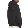 thumbnail image 5 of Fear of God Essentials Pullover Hoodie 'Stretch Limo' SS22  Black Loose Drop Shoulder Hooded Sweatshirt, Vintage flocking process combined with modern breathable technology, Warm cotton flocking, Loos, 5 of 7