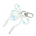 thumbnail image 5 of Unique Bargains 1 Pc Handbag Charms Keychains Faux Pearl Bow Bag Accessories Blue, 5 of 5
