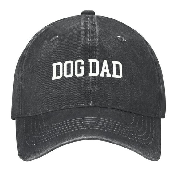 Dog Dad for Dog Lovers Print Vintage Wash Dad Hat Adjustable Curved Brim Baseball Cap,Made In USA,Casual Outdoor Sports Fishing Cap for Men and Women
