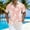Pink and white pattern, variant on DJDLJWCJ Short Sleeve Shirts for Men, Lightweight Lapel Tops Mens polo T Shirts Summer Beach Shirts Multicolor 5XL