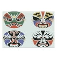 thumbnail image 1 of Kabuki Cutting Board, Traditional Chinese Cultural Opera Composition Art Theme, Decorative Tempered Glass Cutting and Serving Board, Large Size, Multicolor, by Ambesonne, 1 of 1