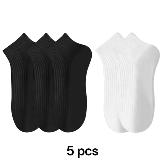TELOLY Men's Cotton Ankle Socks Size 9-12, Soft Combed Crew Footwear with Arch Support, Cushioned Breathable Casual Socks for Work, Home, Travel