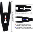thumbnail image 5 of Clips pour Cintres en Velours Lot de 20, Clips pour Pantalons Ivoire, Clips en Velours à Doigts Forts Parfaits pour une Utilisation avec des Cintres en Velours Fins, 5 of 5