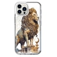 thumbnail image 1 of MUNDAZE Apple iPhone 13 Pro Max Ancient Lion Sculpture Shockproof Clear Hybrid Protective Phone Case Cover, 1 of 5