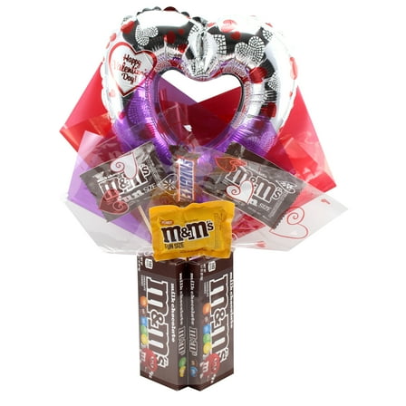 Candyblossom, Valentines, M M's, Food Gift Assortment, 2 Count Base, Sweet Crunchy Bites