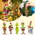 thumbnail image 4 of Christmas Ornaments Acrylic Flat Xmas Tree Hanging Decoration Xmas Thief Printed Ornament Christmas Tree Holiday Party Decor, 4 of 5