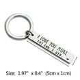 thumbnail image 3 of Huanghuaa I Love You More The End I Win Durable Keychain,A Personalised Birthday Gift For Him/Her, 3 of 8