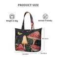 thumbnail image 4 of Vintage Mushroom Travel Bag Psychedelic Duffel with Woodl Mushroom, Boho Mushroom Trippy Fungi Design, Cottagecore Gothic Aesthetic Weekender Tote, 4 of 5