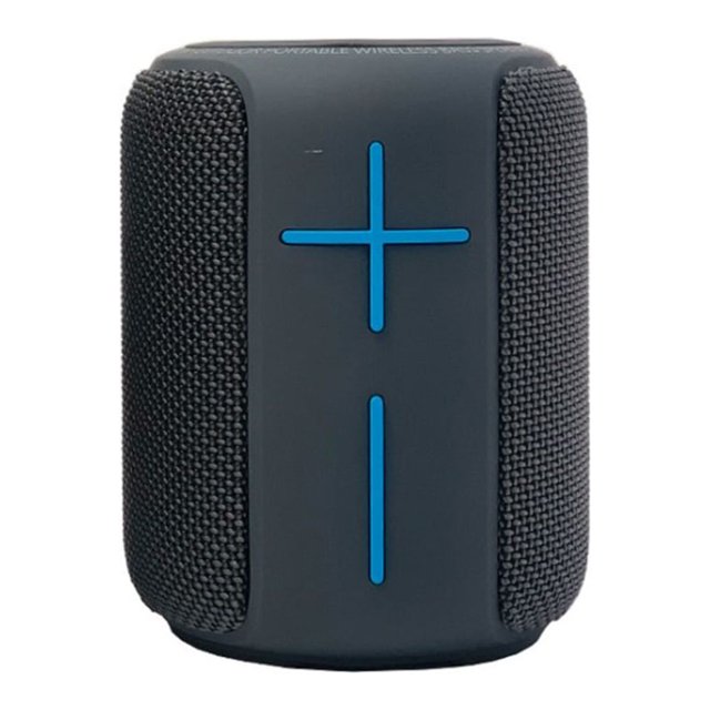 Portable Wireless Bluetooth Speaker, 360 Degree Bass, Water/dustproof 33 Meters (100 Feet) Range-gray