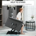 thumbnail image 5 of HOMCOM Power Lift Chair with Vibration Massage with Remote Control, Side Pockets, Gray, 5 of 10