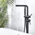 thumbnail image 6 of Wowow 2-Handle Freestanding Tub Faucet with Handshower and Longer Spout in Matte Black, 6 of 9