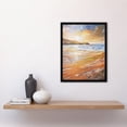 thumbnail image 4 of Artery8 Woolacombe Bay Seaside Sunset Coastal Landscape Living Room Art Print Framed Poster Wall Decor 12x16 inch, 4 of 5