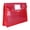 Red, variant on Red Expandable File Folder, Plastic Document Wallet with Button Closure, for Legal Paper School Office Organization, 13X10X2In, 1Pcs