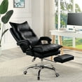 thumbnail image 5 of Furniture of America Prime Faux Leather Reclining Office Chair, Black, 5 of 6
