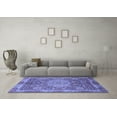 thumbnail image 3 of Ahgly Company Indoor Rectangle Abstract Blue Modern Area Rugs, 4' x 6', 3 of 4