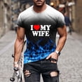 thumbnail image 2 of guisaled I Love My Girlfriend T Shirt for Men I Love My Wife Short Sleeve Crewneck Tops Valentine'S Day Vacation Dating Blouses Valentine'S Day s, 2 of 6