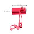 thumbnail image 2 of TAILTOSS 1Pack Aluminium Alloy Rearview Mirror for Road Bike Handlebar with Rotational Design Red, 2 of 7