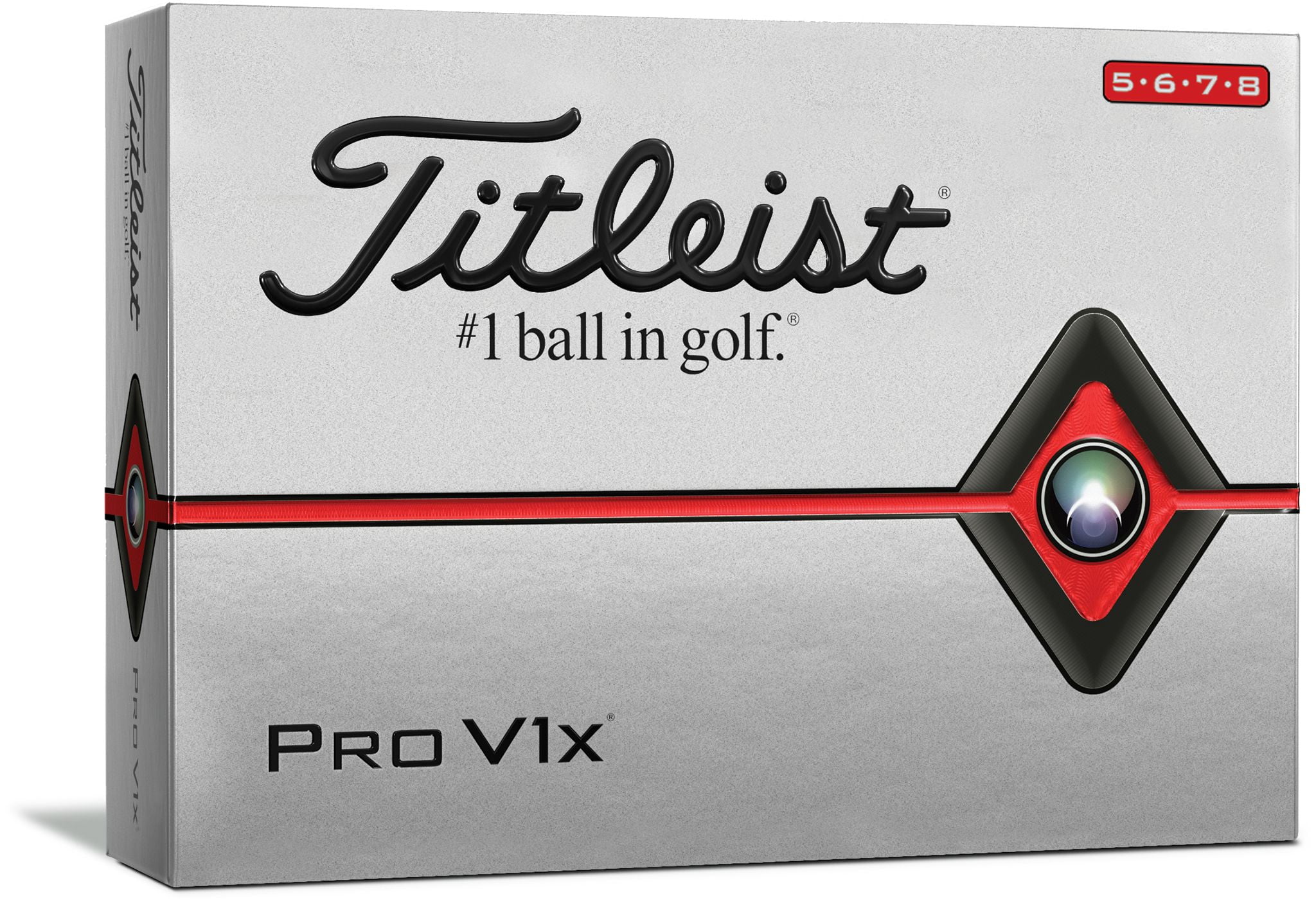 Prior Generation Titleist Pro V1x Golf Balls, High Numbers, 12 Pack ...