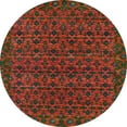 thumbnail image 1 of Ahgly Company Indoor Round Abstract Red Abstract Area Rugs, 8' Round, 1 of 6