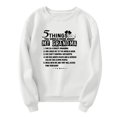 thumbnail image 2 of Vedolay Zip Up Hoodies for Womens Tops 2023 Fall Long Sleeve Loose Pullover Casua Solid Crewneck Sweatshirts,White L, 2 of 5