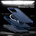 thumbnail image 3 of JETech Case for iPhone 15 Pro Max 6.7-Inch Compatible with MagSafe, Heavy Duty Dual-Layer Rugged Protection, Shockproof Protective Tough Phone Magnetic Cover (Navy), 3 of 6