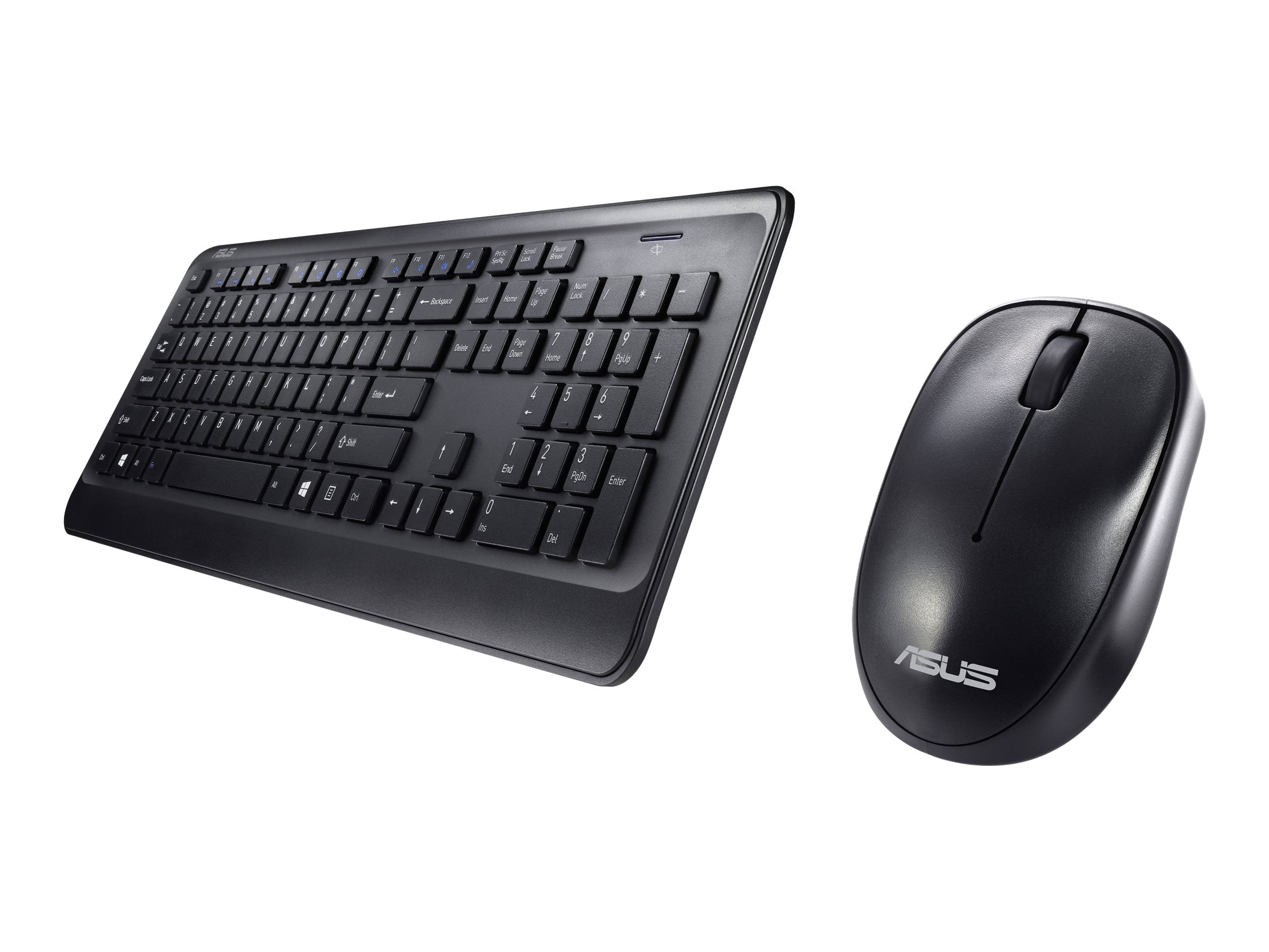 Asus W00 Keyboard And Mouse Set Wireless 2 4 Ghz Black Walmart Com Walmart Com