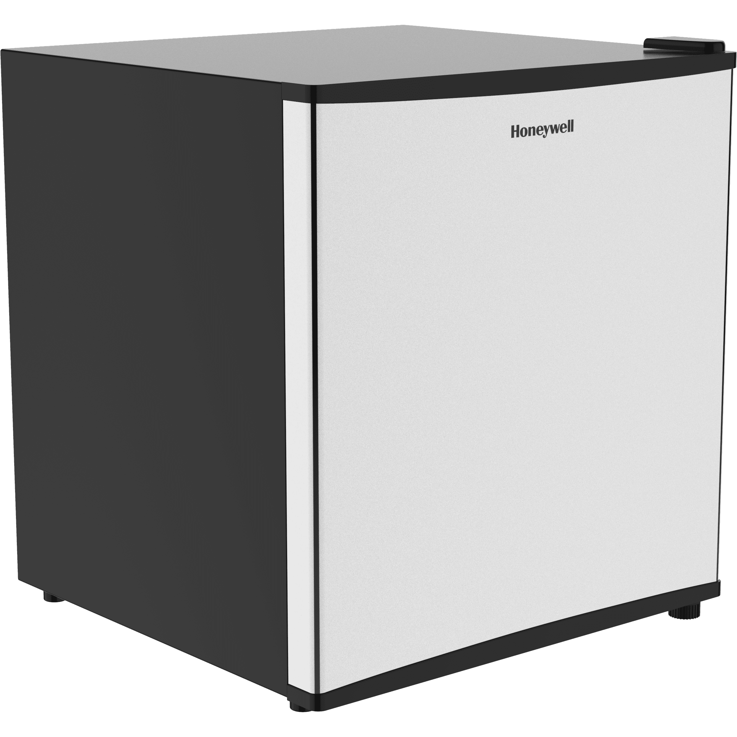 Honeywell Compact Refrigerator 1.6 Cu Ft Mini Fridge with Freezer, Single Door, Low noise, for Bedroom, Office, Dorm with Adjustable Temperature Settings, Stainless Steel