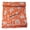 Orange, variant on Vintage Floral Kantha Quilt, Orange and White Cotton Bedspread with White Stitched Pattern, Kantha Gudri (Twin Size - 60" x 90")