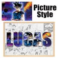 thumbnail image 3 of Póster personalizado de Dragon Ball, todas las figuras periféricas, nombre personalizado, imagen de palabra, impresiones artísticas, pintura en lienzo de Anime, regalos de decoración, 3 of 5