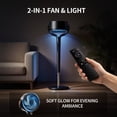 thumbnail image 3 of Akires Fan for Bedroom, 120°+120° Oscillating Standing Fan, Air Circulator Fan with Remote, Quiet, 4 Modes, 16 Speeds, 3 of 8