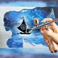 thumbnail image 2 of Airbrush Kit with Compressor, Portable Cordless Airbrush Set for Painting 30PSI Gravity Feed Dual Action Mini Handheld Airbrush with 0.3mm Nozzle for Modeling, Nails, Tattoos, Cake Decoration, Gold, 2 of 8