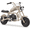 Sand, variant on Sunderwell Gas Mini Chopper Bike, DB003 Model 49.4 CC 2-Stroke Dirt Bike with Big Headlight, Rear Shock Absorber, Metal Frame, Disc Brakes, Max Load 165Lbs, Up to 18Mph（Gray）