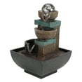 thumbnail image 3 of LED Desktop Fountain, LED Illuminated Desktop Decor Desktop Fountain, Quiet Submersible Pump For Home Office Type 9116 EU Plug 220V, 3 of 8