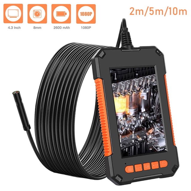 Non-Destructive Testing Hd Industrial Endoscope Waterproof Endoscope With Screen Orange