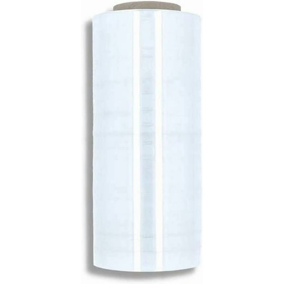 PSBM Biodegradable Machine Stretch Wrap 20" x 5000' 40 Rolls 80 Gauge Clear Plastic Cast Shrink Film for Packing Pallets