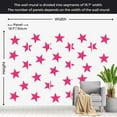 thumbnail image 4 of Tiptophomedecor Abstract Wallpaper Wall Mural - Pink Star, 4 of 7