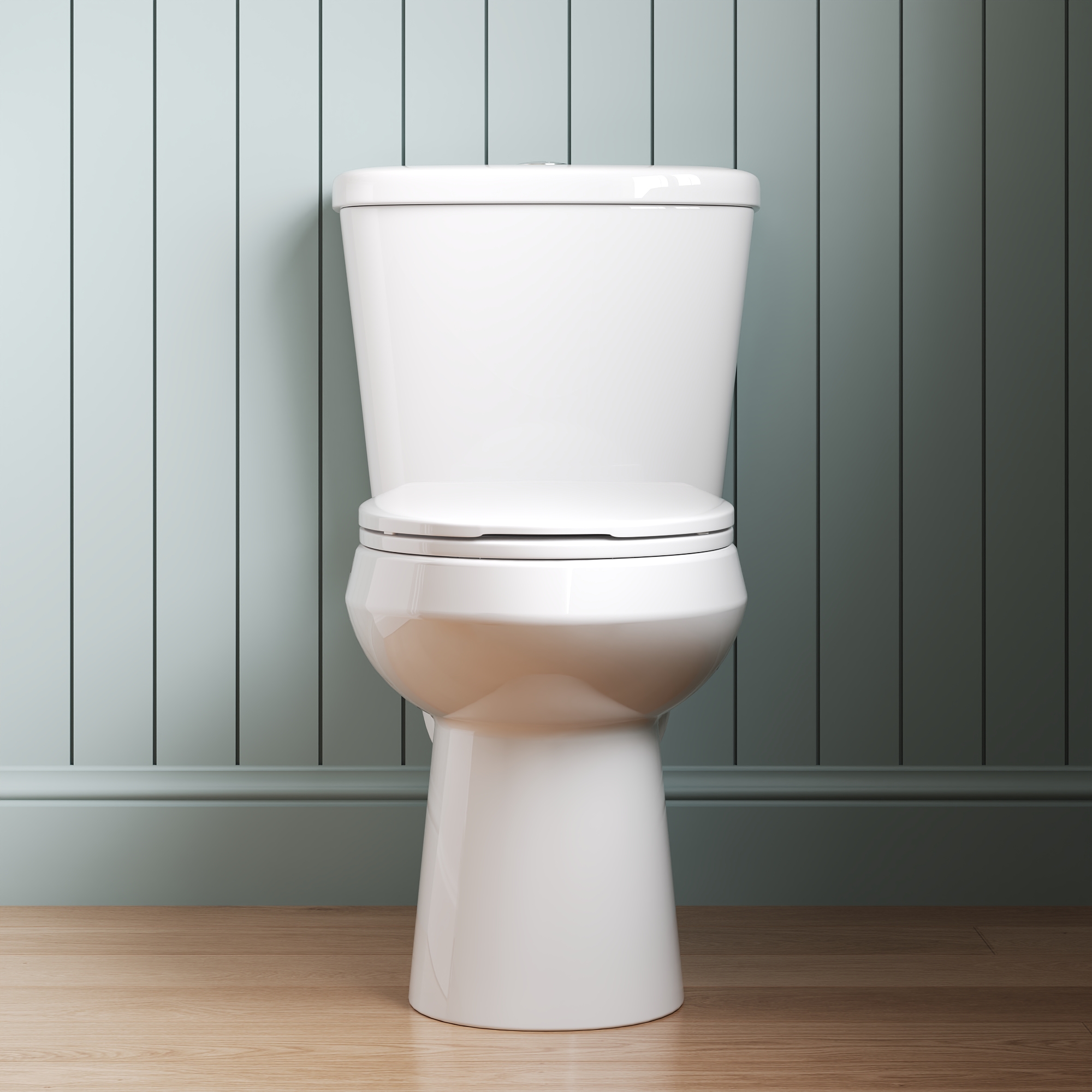 2-Piece 0.8/1.28 GPF Dual flush Elongated ADA Seat Height Toilet in White Map Flush 1000 g, Quiet-Close Seat Included