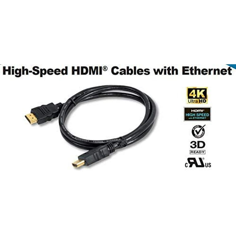 Steren 6ft 4K High Speed HDMI Cable 2.0 TV s DVD Blu ray PS3 PS4 XBOX