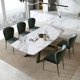 thumbnail image 5 of High-End Custom Natural Marble 1.6m Rectangular Table Set With 6 Chairs For Dinner Classic Design Popular Nordic Furniture My Lux Decor Round, 5 of 14