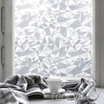 thumbnail image 4 of Anti-UV Door Covering Home Decoration Static Frosted Decal 3D Crystal Flower Glass Privacy Stickers Geometric Triangle Matte Window Film 60CMX100CM A, 4 of 8