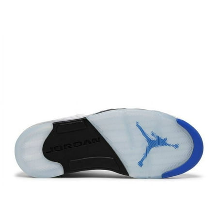 Men's Jordan 5 Retro "Stealth" White/Hyper Royal-Stealth (DD0587 140) - 9