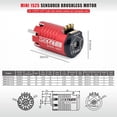 thumbnail image 4 of 25.5T 3500KV 80W Motor RC Motor sin escobillas de alta eficiencia para 1/28 1/24 RC Cars Ndcxsfigh libre de BPA, 4 of 8