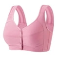 thumbnail image 2 of Njagoc3 Wireless Bras for Women Plus Size Front Button Wide Straps Seamless Comfortable Everyday Daily Bra, 2 of 5