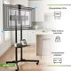 thumbnail image 4 of Soporte Móvil de Ruedas Techmakro Pantalla de 32 - 70'' 20kg, 4 of 8