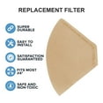 thumbnail image 3 of 100Pcs Fan Shaped Drip Coffee Filter Bag Portable Home Office Cafe Paper Cones, 3 of 9