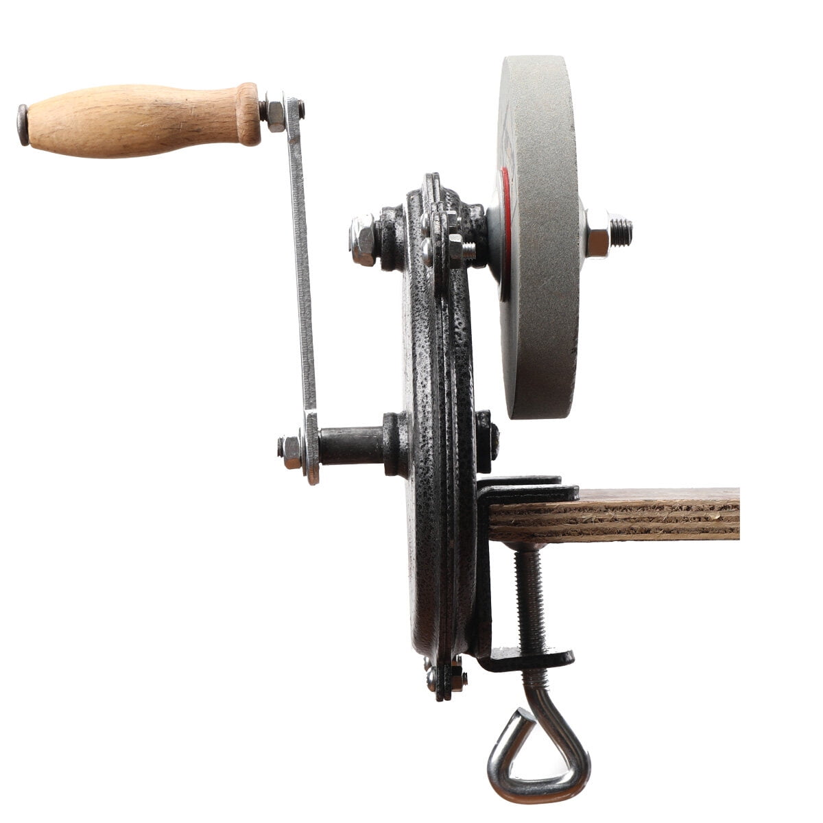 CDZHLTG Cast Iron 6" Hand Grinder Hand Bench Mount Hand crank Grinder Sharpener Tool