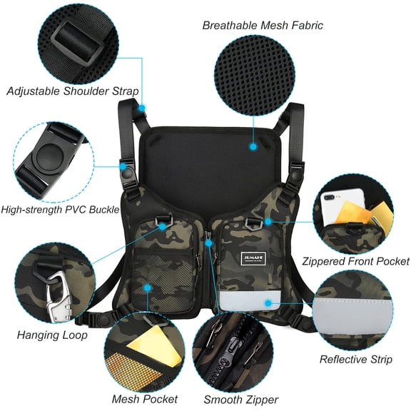 Chest Pack,Breathable Vest Vest Chest Siuke Vest Vest Qinquan Hxber