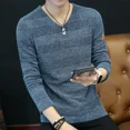 thumbnail image 2 of Suéteres azules Ropa para hombres Sudadera roja sin capucha Suéter de punto negro Cuello en V para hombre Calentado Casual Manga larga 100% Venta al por mayor Barato X, 2 of 5